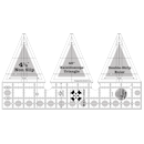 Creative Grids Kaleidoscope 45° Double Strip Ruler