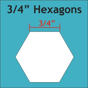 Paper Pieces - Hexagon ¾