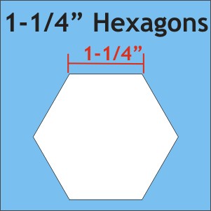 Paper Pieces - Hexagon 1¼