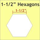 Paper Pieces - Hexagon 1½