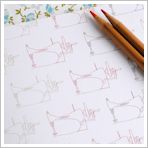 Sewing Illustration Notebook - A5