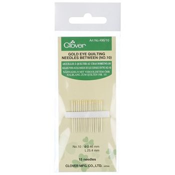 Clover Gold Eye Quilting Needles Between(10)