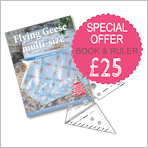 Special Offer Flying Geese Multi-Size Pattern Book & Creative Grids Ruler