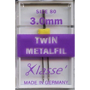 Klasse Twin Embroidery Needles 80-3mm