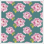 Tilda Peony Teal