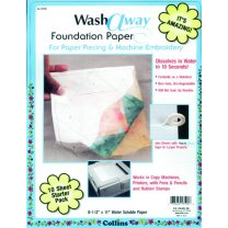 Wash Away Foundation Paper 
