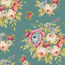 Spring Diaries 481081 Garden Flowers Ocean Green